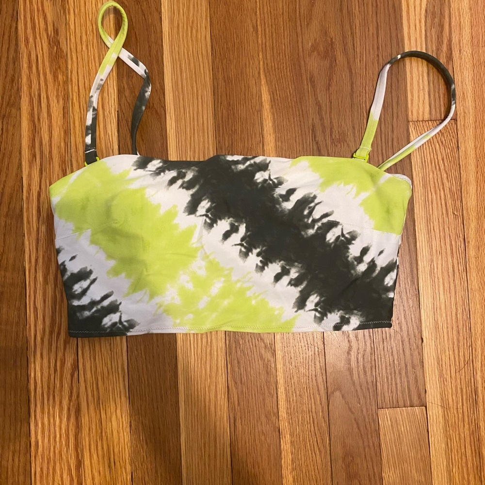 Tie-Dye Crop Top/bathing suit top